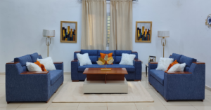 Salon smart bleu